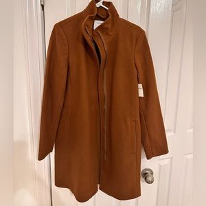 NWT Old Navy Camel Long Coat (M)
